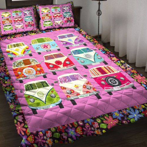 Hippie Premium Quilt Bedding Set HBLHIBD12 Hippie Premium Quilt Bedding Set