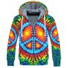 HIPPIE DBA-1503-HP-05 Premium Heavy Fleece Zip Hoodie