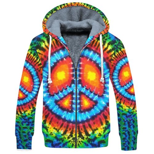 HIPPIE DBA-1503-HP-04 Premium Heavy Fleece Zip Hoodie
