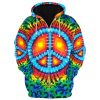 HIPPIE DBA-1503-HP-02 Premium Microfleece Zip Hoodie
