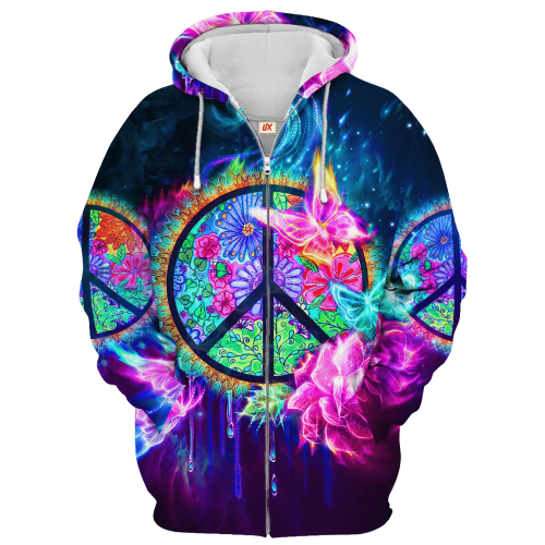 HIPPIE HBL-HP-21 Premium Microfleece Zip Hoodie HIPPIE HBL-HP-21 Premium Microfleece Zip Hoodie