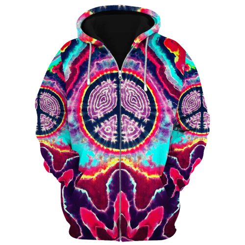 HIPPIE HBLTHI73 Premium Microfleece Zip Hoodie