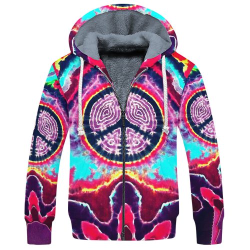 HIPPIE DBA-HP-16 Premium Heavy Fleece Zip Hoodie