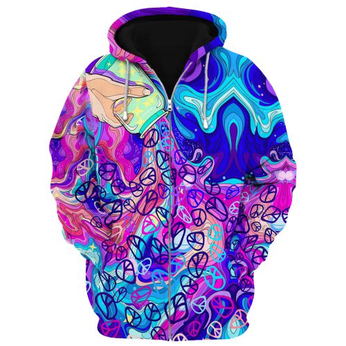 HIPPIE NVHI07 Premium Microfleece Zip Hoodie