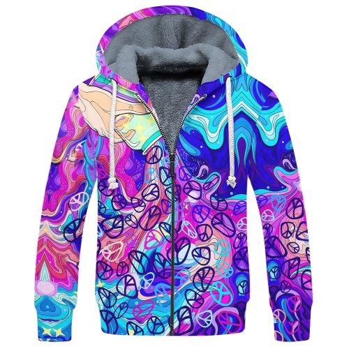 HIPPIE HBLTHI76 Premium Heavy Fleece Zip Hoodie