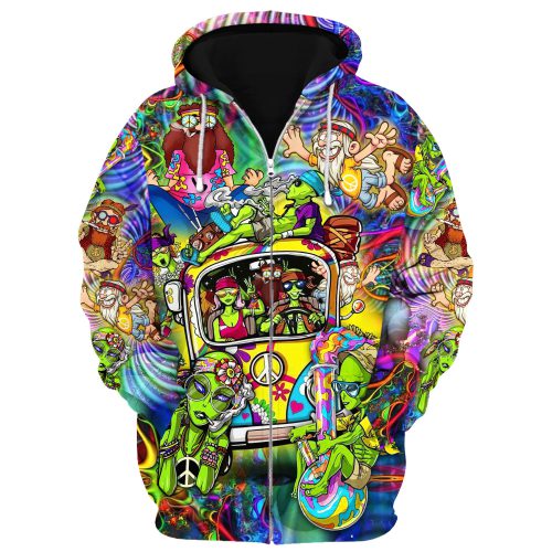 HIPPIE TTHI176 Premium Microfleece Zip Hoodie