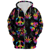 HIPPIE NV-HIPPIE-04 Premium Microfleece Zip Hoodie HIPPIE NV-HIPPIE-04 Premium Microfleece Zip Hoodie