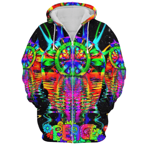 HIPPIE TTHI176 Premium Microfleece Zip Hoodie