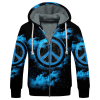 HIPPIE NV-HIPPIE-11 Premium Heavy Fleece Zip Hoodie HIPPIE NV-HIPPIE-11 Premium Heavy Fleece Zip Hoodie