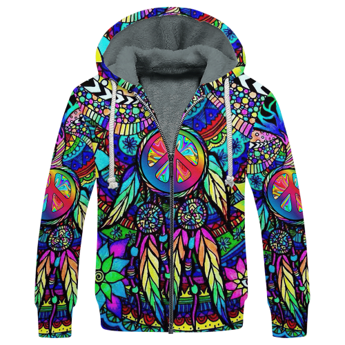 HIPPIE HBLTHI67 Premium Heavy Fleece Zip Hoodie