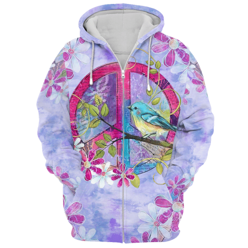 HIPPIE HBLTHI75 Premium Microfleece Zip Hoodie