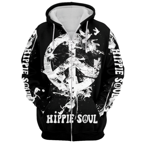 HIPPIE HBLTHI71 Premium Microfleece Zip Hoodie