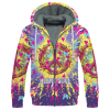HIPPIE NV-HIPPIE-13 Premium Heavy Fleece Zip Hoodie