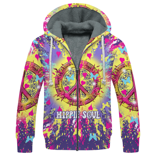 HIPPIE HBLTHI84 Premium Heavy Fleece Zip Hoodie