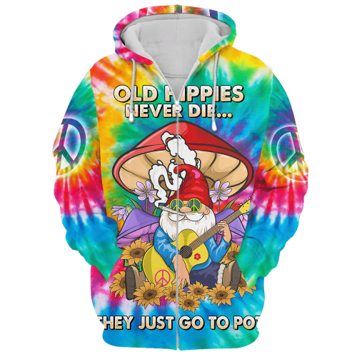 HIPPIE HBLTHI84 Premium Microfleece Zip Hoodie