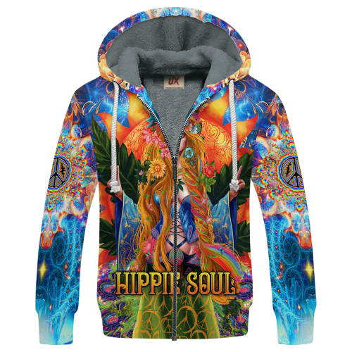 HIPPIE NV-HP-37 Premium Heavy Fleece Zip Hoodie HIPPIE NV-HP-37 Premium Heavy Fleece Zip Hoodie
