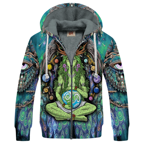 HIPPIE NV-HP-39 Premium Heavy Fleece Zip Hoodie HIPPIE NV-HP-39 Premium Heavy Fleece Zip Hoodie