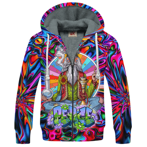 HIPPIE HBL-HP-41 Premium Heavy Fleece Zip Hoodie HIPPIE HBL-HP-41 Premium Heavy Fleece Zip Hoodie