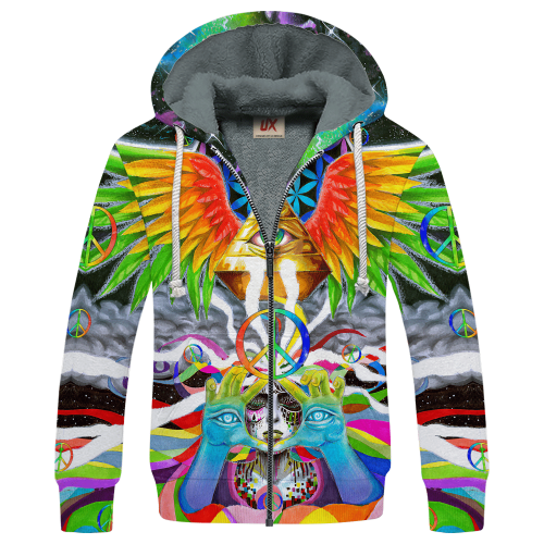 HIPPIE NV-HP-46 Premium Heavy Fleece Zip Hoodie HIPPIE NV-HP-46 Premium Heavy Fleece Zip Hoodie