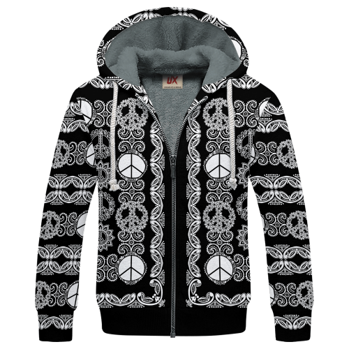 HIPPIE NV-HP-50 Premium Heavy Fleece Zip Hoodie HIPPIE NV-HP-50 Premium Heavy Fleece Zip Hoodie