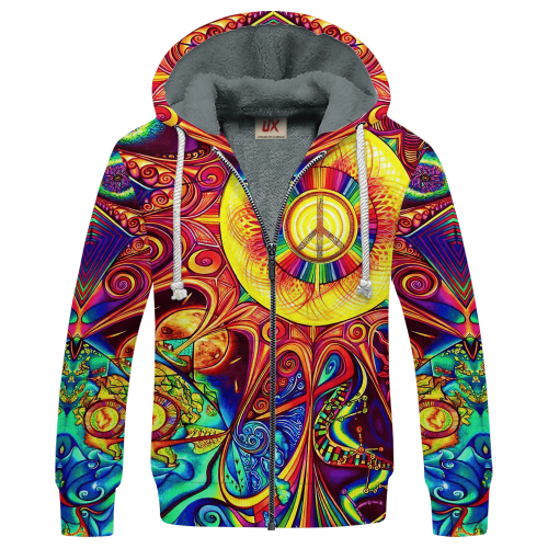 HIPPIE NV-HP-55 Premium Heavy Fleece Zip Hoodie HIPPIE NV-HP-55 Premium Heavy Fleece Zip Hoodie