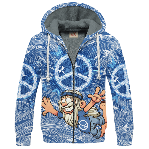 HIPPIE HBL-HP-47 Premium Heavy Fleece Zip Hoodie HIPPIE HBL-HP-47 Premium Heavy Fleece Zip Hoodie