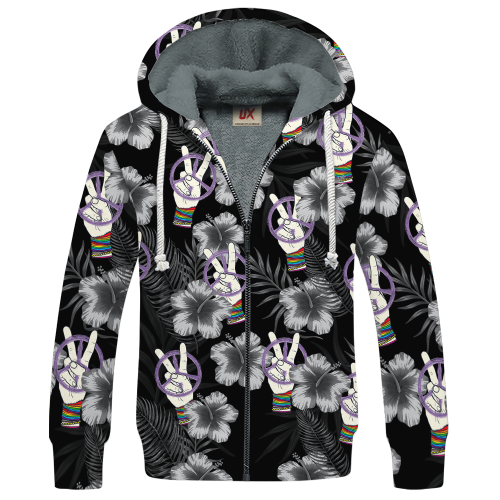 HIPPIE HBL-HP-56 Premium Heavy Fleece Zip Hoodie HIPPIE HBL-HP-56 Premium Heavy Fleece Zip Hoodie