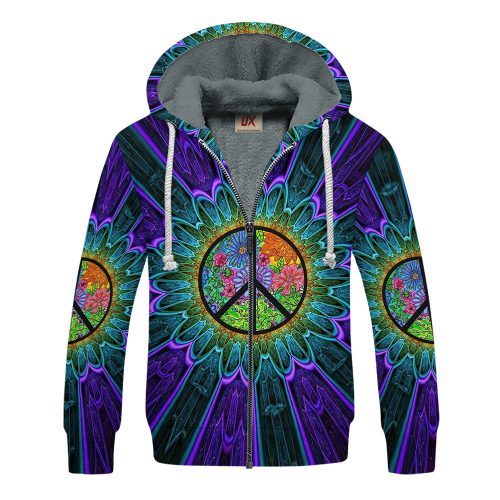 HIPPIE UXHI06 Premium Heavy Fleece Zip Hoodie HIPPIE UXHI06 Premium Heavy Fleece Zip Hoodie