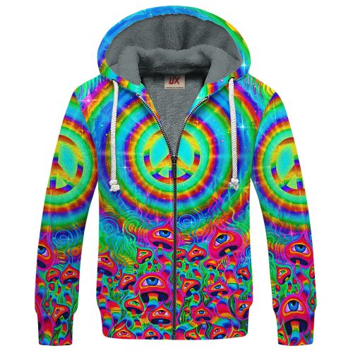 HIPPIE HBLHI77 Premium Heavy Fleece Zip Hoodie HIPPIE HBLHI77 Premium Heavy Fleece Zip Hoodie