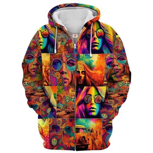 HIPPIE TQTHI06 Premium Microfleece Zip Hoodie HIPPIE TQTHI06 Premium Microfleece Zip Hoodie