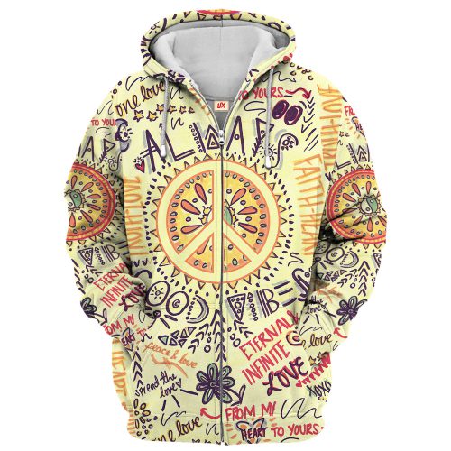 HIPPIE HBLTHI10 Premium Microfleece Zip Hoodie HIPPIE HBLTHI10 Premium Microfleece Zip Hoodie
