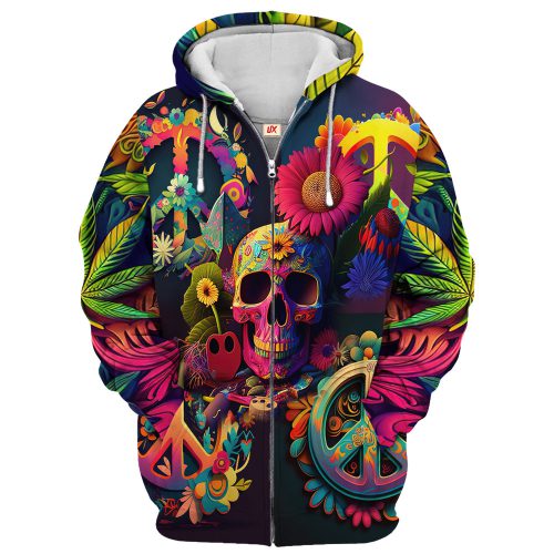 HIPPIE TQTHI25 Premium Microfleece Zip Hoodie HIPPIE TQTHI25 Premium Microfleece Zip Hoodie