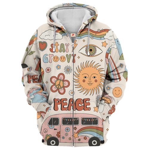 HIPPIE TTHI102 Premium Microfleece Zip Hoodie HIPPIE TTHI102 Premium Microfleece Zip Hoodie