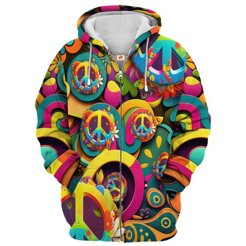 HIPPIE TQTHI26 Premium Microfleece Zip Hoodie HIPPIE TQTHI26 Premium Microfleece Zip Hoodie