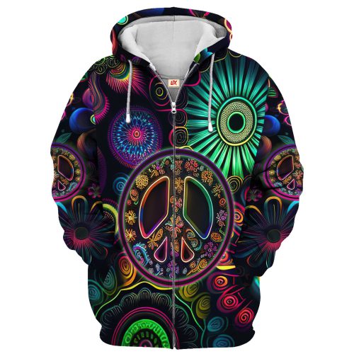 HIPPIE TQTHI28 Premium Microfleece Zip Hoodie HIPPIE TQTHI28 Premium Microfleece Zip Hoodie