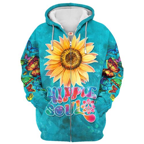 HIPPIE HBLTHI24 Premium Microfleece Zip Hoodie HIPPIE HBLTHI24 Premium Microfleece Zip Hoodie