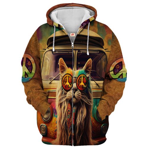 HIPPIE TQTHI31 Premium Microfleece Zip Hoodie HIPPIE TQTHI31 Premium Microfleece Zip Hoodie