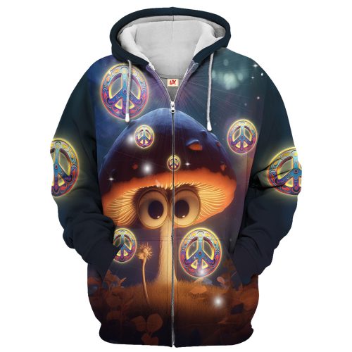 HIPPIE TQTHI32 Premium Microfleece Zip Hoodie HIPPIE TQTHI32 Premium Microfleece Zip Hoodie
