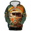 HIPPIE TQTHI32 Premium Microfleece Zip Hoodie HIPPIE TQTHI32 Premium Microfleece Zip Hoodie