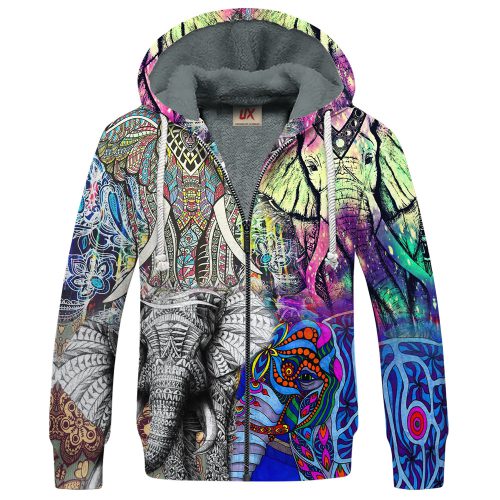HIPPIE HBLTHI33 Premium Heavy Fleece Zip Hoodie