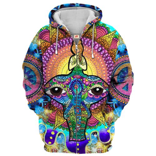 HIPPIE HBLTHI57 Premium Microfleece Zip Hoodie