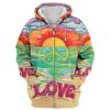 HIPPIE HBLTHI67 Premium Microfleece Zip Hoodie