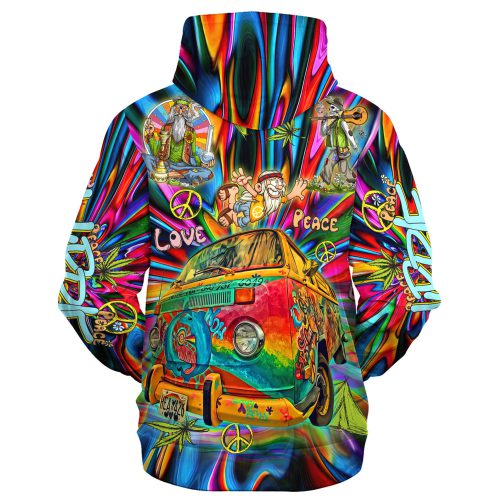 HIPPIE HBLTHI71 Premium Microfleece Zip Hoodie