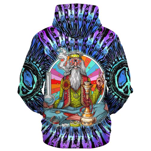 HIPPIE HBLTHI84 Premium Microfleece Zip Hoodie