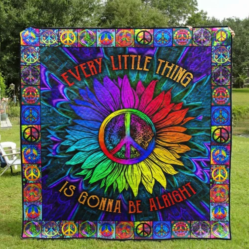 Just Breathe Hippie Premium Quilt