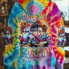 HIPPIE EAT MUSHROOMS SEE THE UNIVERSE TIE DYE Premium Microfleece Hoodie HIPPIE EAT MUSHROOMS SEE THE UNIVERSE TIE DYE Premium Microfleece Hoodie