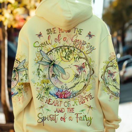 SPIRIT OF A FAIRY DRAGONFLY Premium Microfleece Hoodie