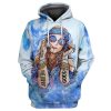 Premium Microfleece Hoodie Hippie Girl Premium Microfleece Hoodie Hippie Girl