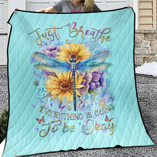 Just Breathe Hippie Premium Quilt
